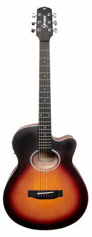 Violão Eletroacústico Aço Mini Jumbo Gsf-1d Ceq Ctsb