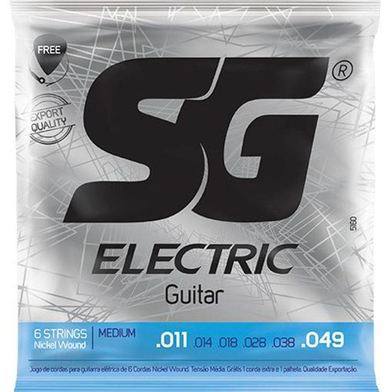 Encordoamento Guitarra 011 Sg + Corda Mi Extra e Palheta