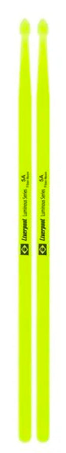 Baqueta Liverpool Luminous Fiber Neon Green 5A Fluorescente