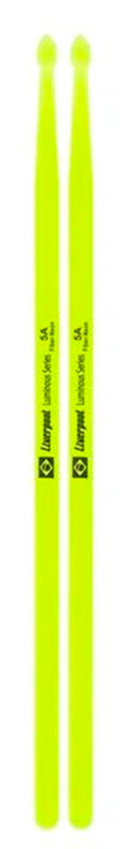Baqueta Liverpool Luminous Fiber Neon Green 5A Fluorescente