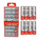 Kit de Pilha Recarregável MOX MO-AA2700 B8 com 8 Unidades