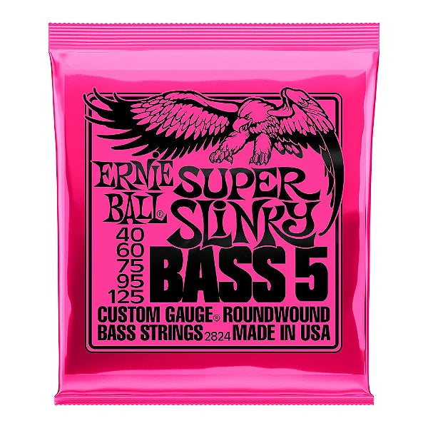 Encordoamento 5C Ernie Ball Baixo 040 Super Slinky Bass