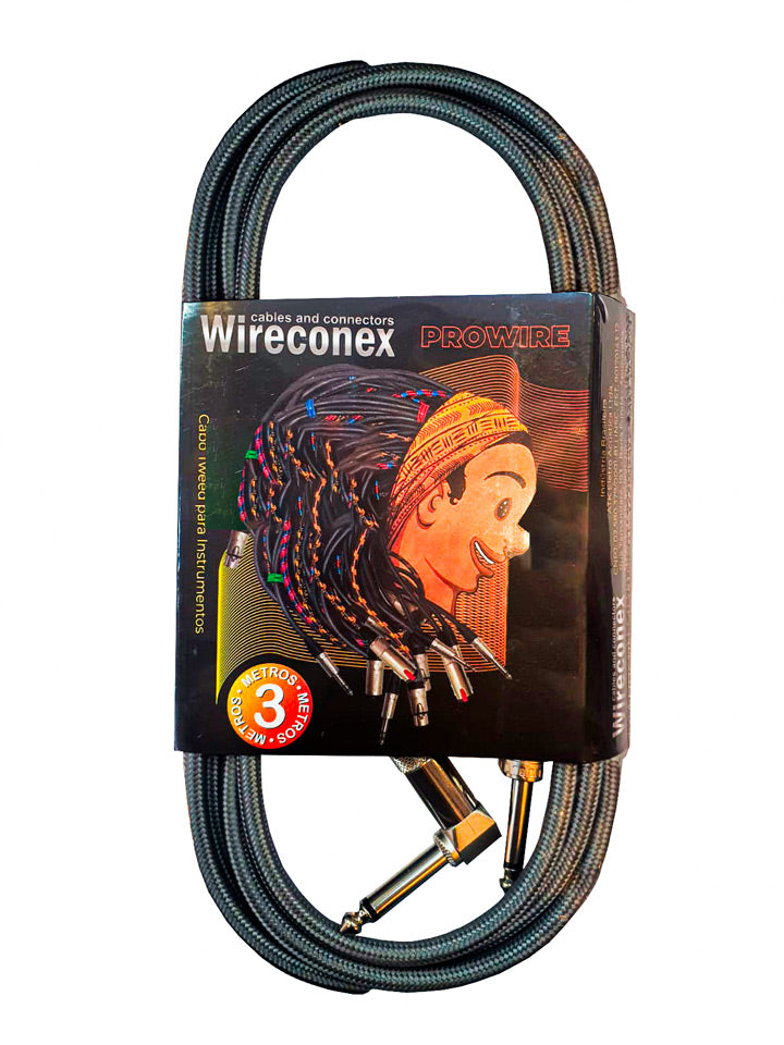 Cabo para Instrumento P10X P10 90º Graus Wireconex WCIC-SV03