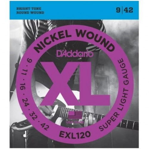 Encord Guitarra .009 Corda Extra PL009 D Addario EXL120-B