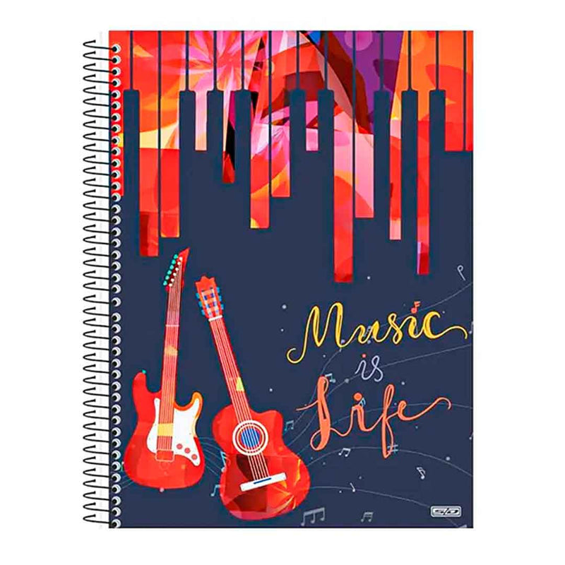 Caderno de Musica SD Inovações Gráficas 80 Folhas Capa Dura