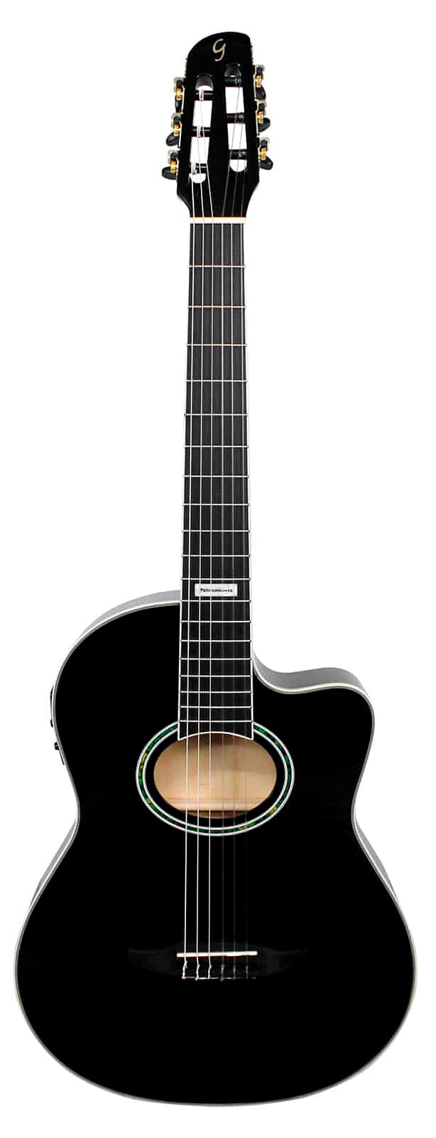 Violão Eletroacústico Nailon Cutaway Black Gnf-3 Ceq Bk
