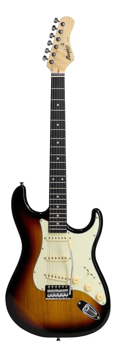 Guitarra Stratocaster Memphis MG-30 SB 3 Singles Escudo AWH