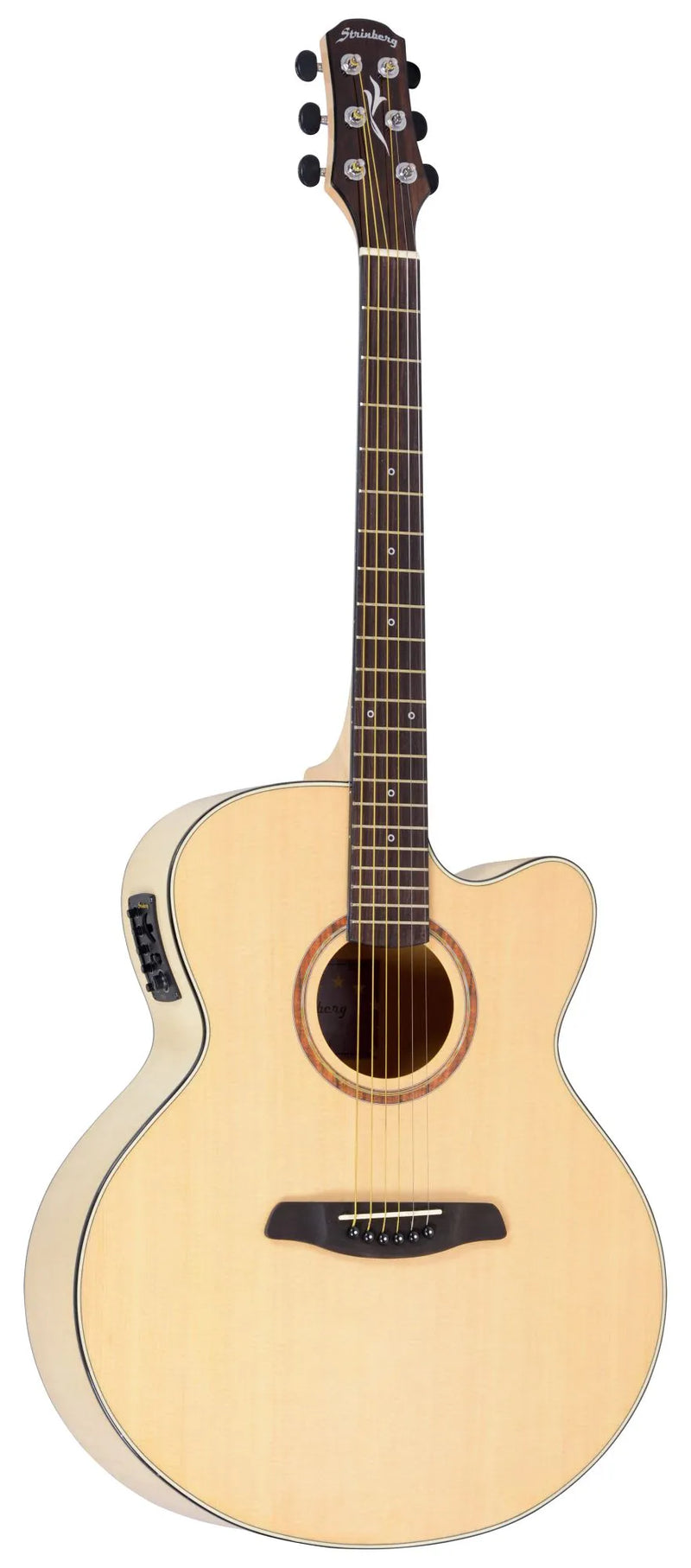 Violão Eletroacústico Aço Strinberg SJ25C N Jumbo