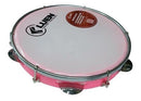Pandeiro 10 Abs Rosa Luen 6 Afin Plat Pop Ferr Preto Cristal