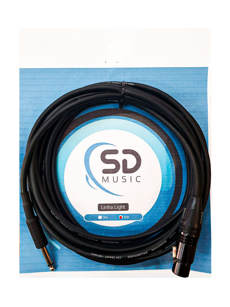 Cabo SD Music Llight Lt-13 P10 x XLR 5 Metros