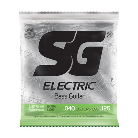 Encordoamento para Baixo 5 Cordas SG 0.040 Extra Light