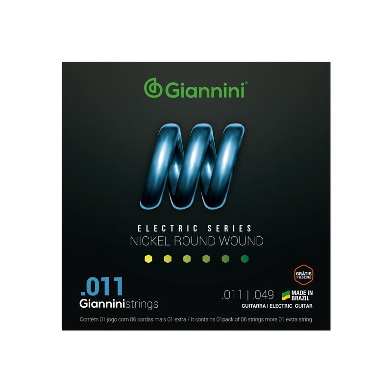 Encordoamento Guitarra Giannini 0.11 Geegst.11