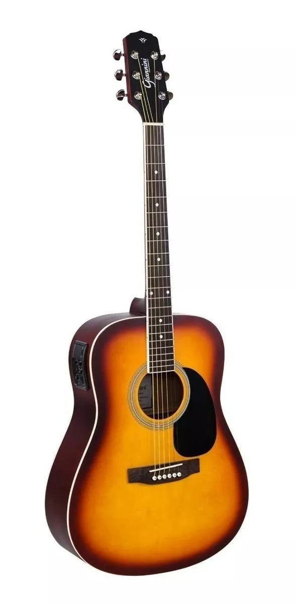 Violão Giannini Gd1 Eq Ts Folk Tobacco Sunburst