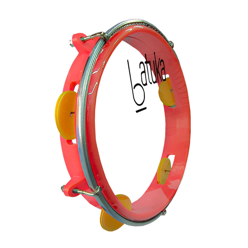 Pandeiro 8 Abs Junior Pele Cristal Batuka Vermelho