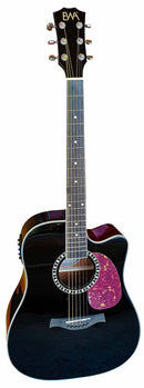 Violão Eletroacústico Aço Cutaway EWA Laura CE BK