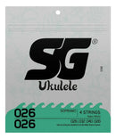 Encordoamento de Ukulele Nylon Soprano 0.024 - 0.026 SG