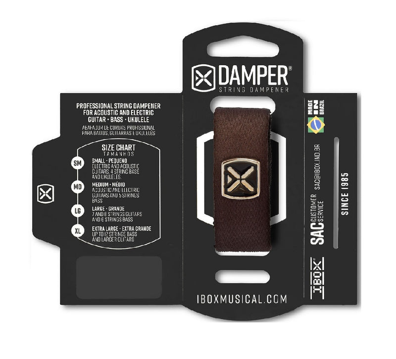 Abafador Damper Md de Poliester Marrom Dtmd18