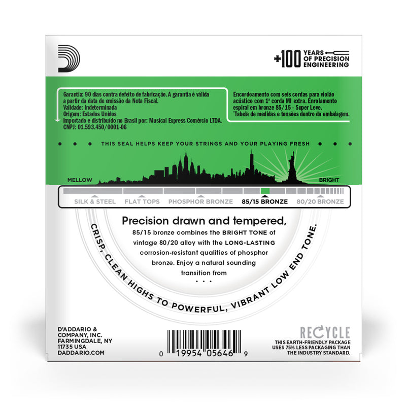 Encord Violão Aço .009 Corda Extra PL009 D Addario EZ890-B