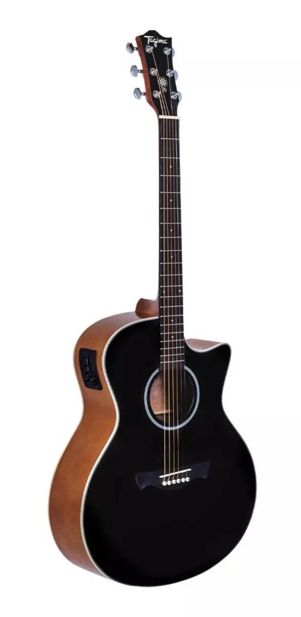 Violão Medium Jumbo Tagima EQ Aço Spruce e Okoume Tw-29 Bk