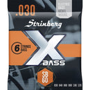 Encordoamento para Contra Baixo 6 Cordas Strinberg SB60