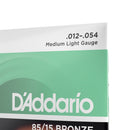 Encordoamento Violão Aço .012 D Addario Bronze 85/15 EZ920