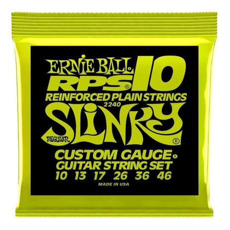 Encordoamento Ernie Ball Guitarra 010 Regular Slinky RPS