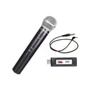 Microfone Sem Fio Original JWL UHF Usb U-8017x Profissional