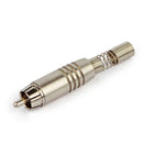 Conector Plug RCA Profissional Custom Sound com mola CS604