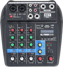Mesa de som 4 canais Devox DMX-04 Bluetooth/USB