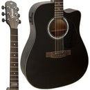 Violão Giannini gf1d sbk preto fosco satin eletrico aco folk (saldo)