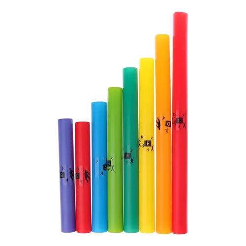 Kit Cromático Sharp Boomwhackers De 8 Tubos Notes