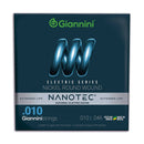 Encordoamento Guitarra 0.10 Giannini Nanotec Nickel Round
