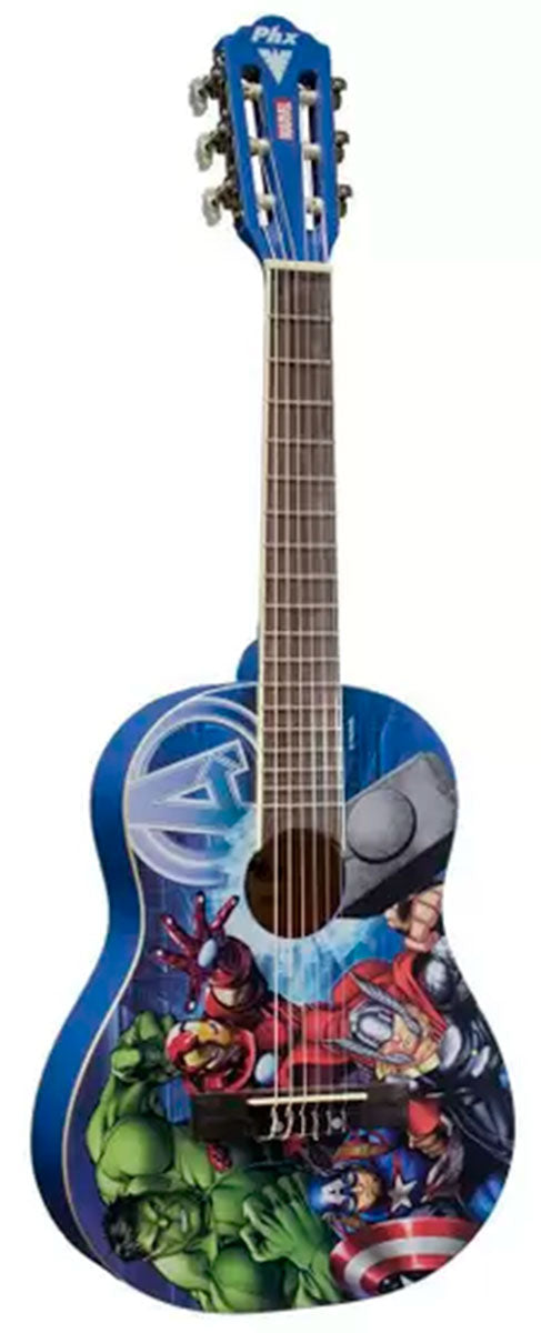 Violão Acústico PHX 1/2 30 Nylon Infantil Marvel Avengers