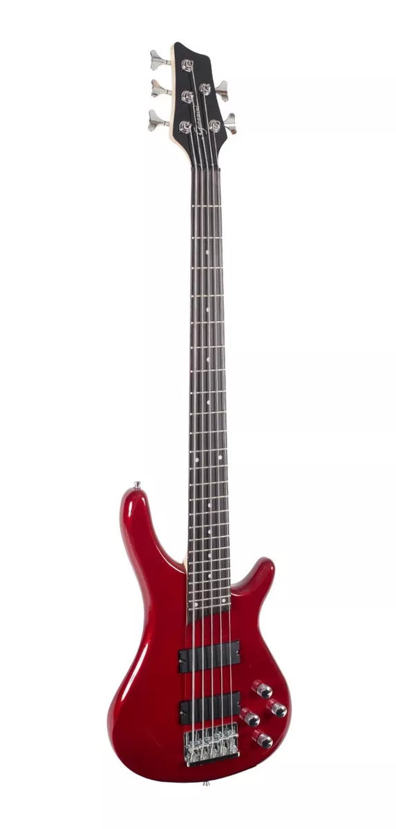 Contrabaixo 5 Cordas Ativo Cor Metallic Red Gb-205a MR