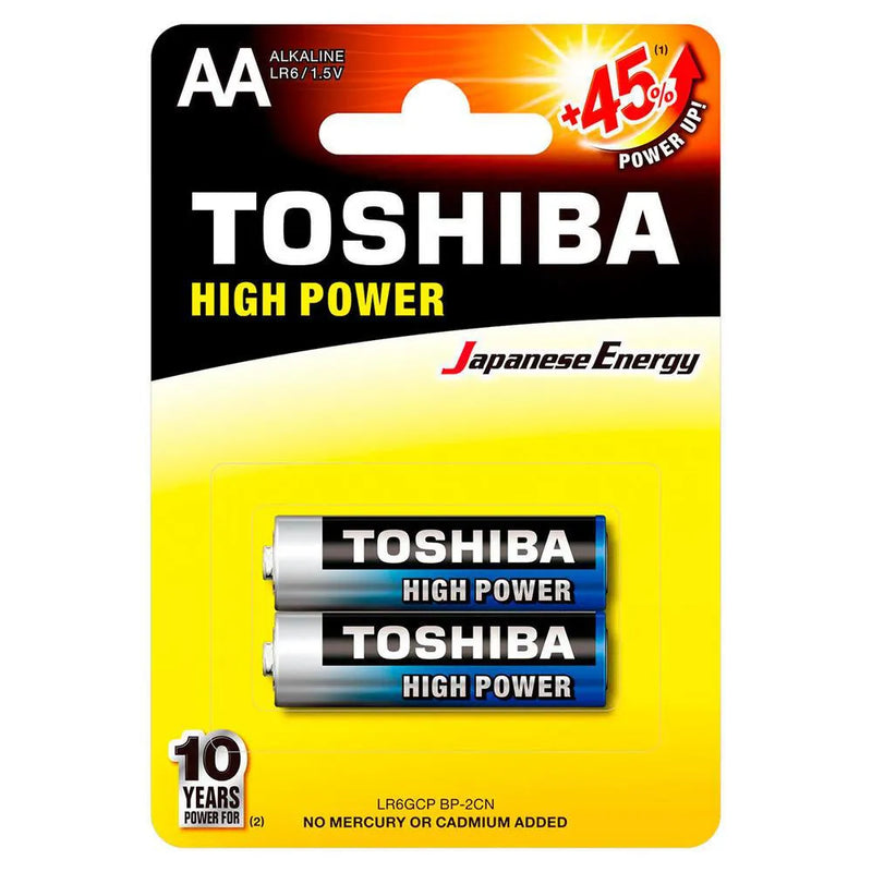 Pilha Alcalina AA 1.5v Com 2 Unidades Toshiba LR6GCP BP-2CBH