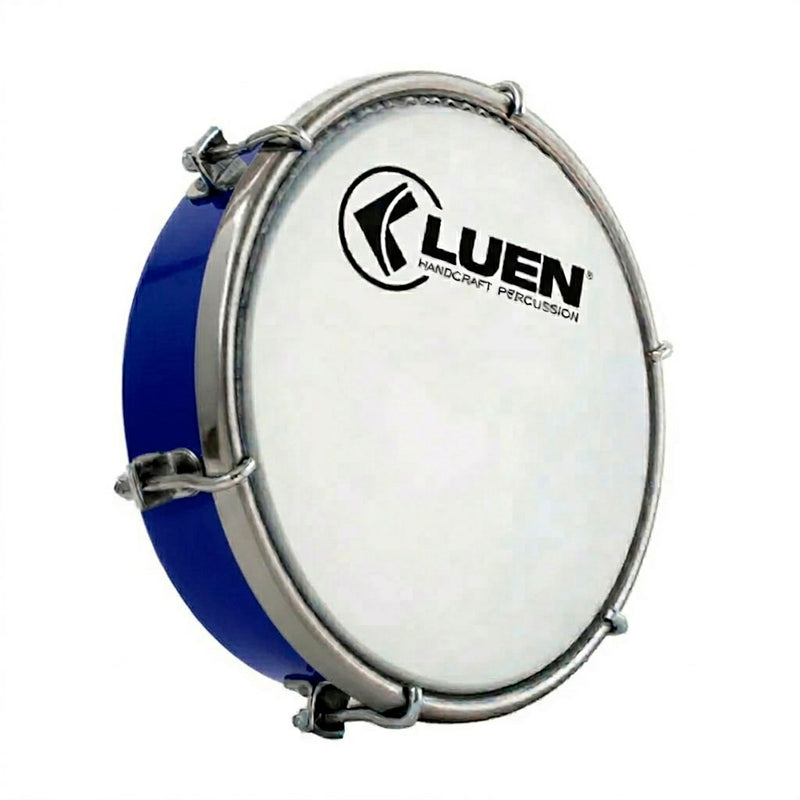Tamborim 6 Abs Azul Aro Inox Crom 06 Afinação