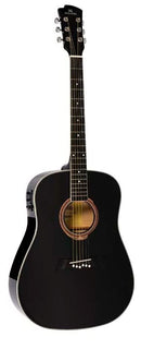 Violão Eletrico De Aco Michael Folk VMF 360 BK Preto