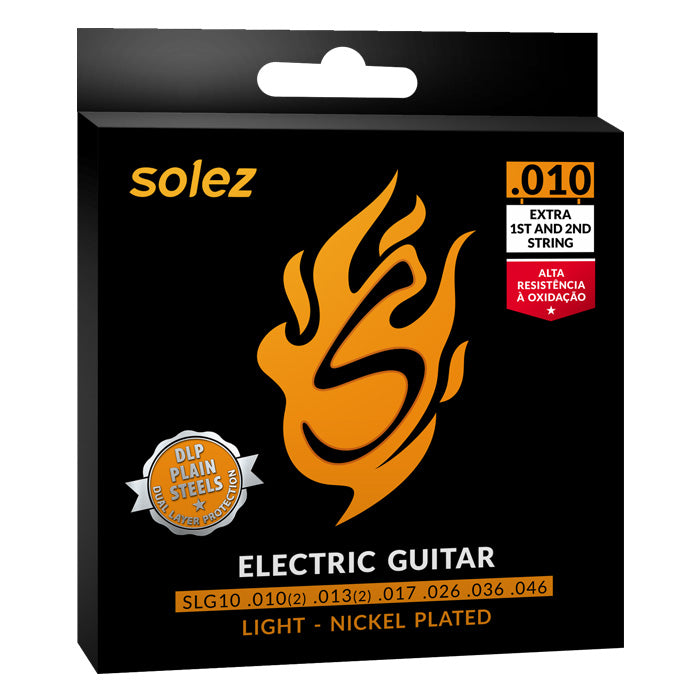 Encordoamento Solez SLG10 para guitarra 0.010
