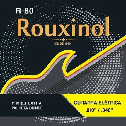 Encordoamento Guitarra Rouxinol R80 0.10/0.46 Leve
