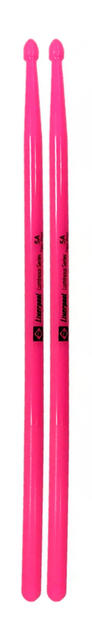 Baqueta Liverpool Luminous Fiber Neon Pink 5A Fluorescente