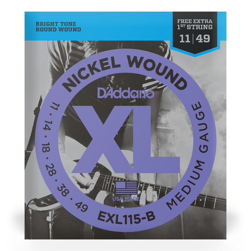 Encordoamento Guitarra .011 Corda Extra D Addario EXL115-B