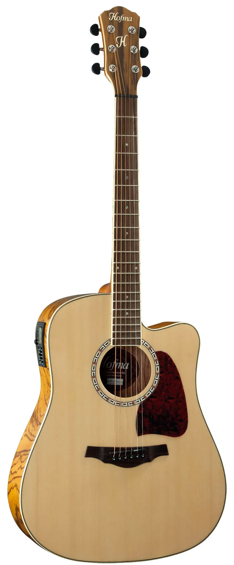 Violão Eletroacústico Hofma Preludio Hmd 275 Natural Verniz
