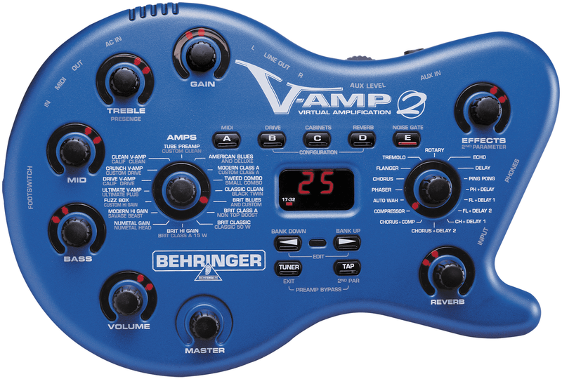 Pedaleira Behringer V-Amp 2 Multi Efeitos Guitarra