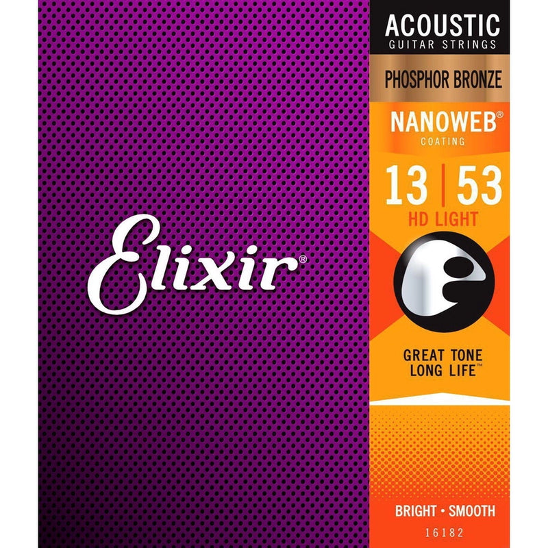 Encordoamento para Violão Aço 013 Elixir Phosphor Bronze