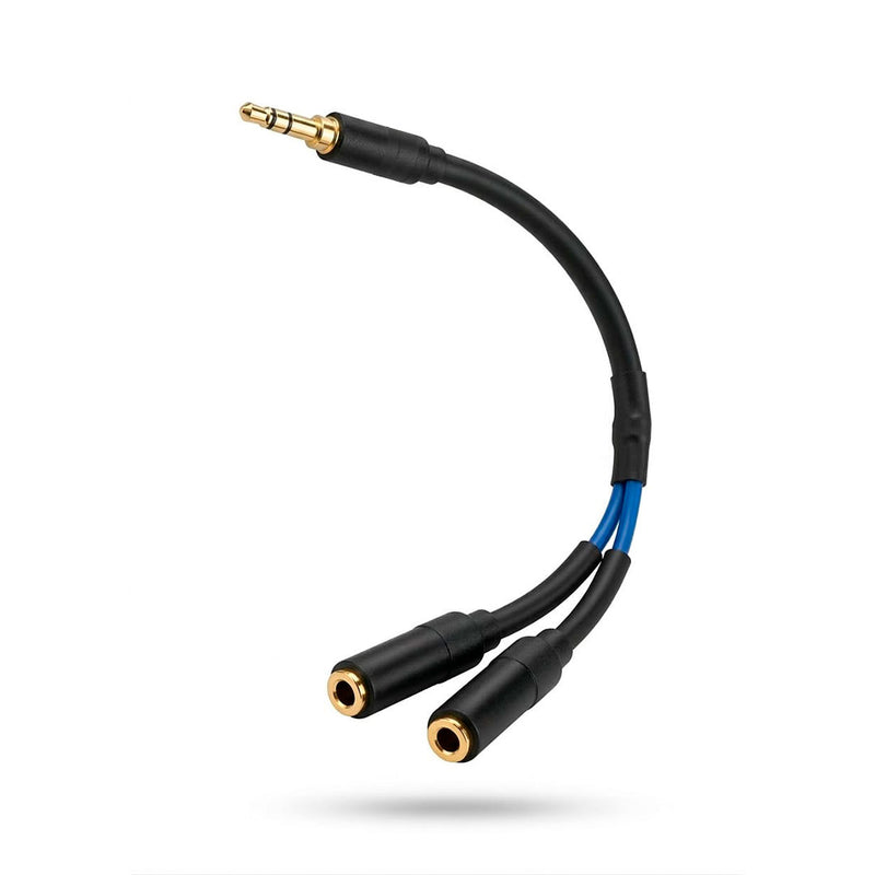 Cabo Y Splitter 1 P2 M X 2 P2 Femea 30cm Stéreo Profissional