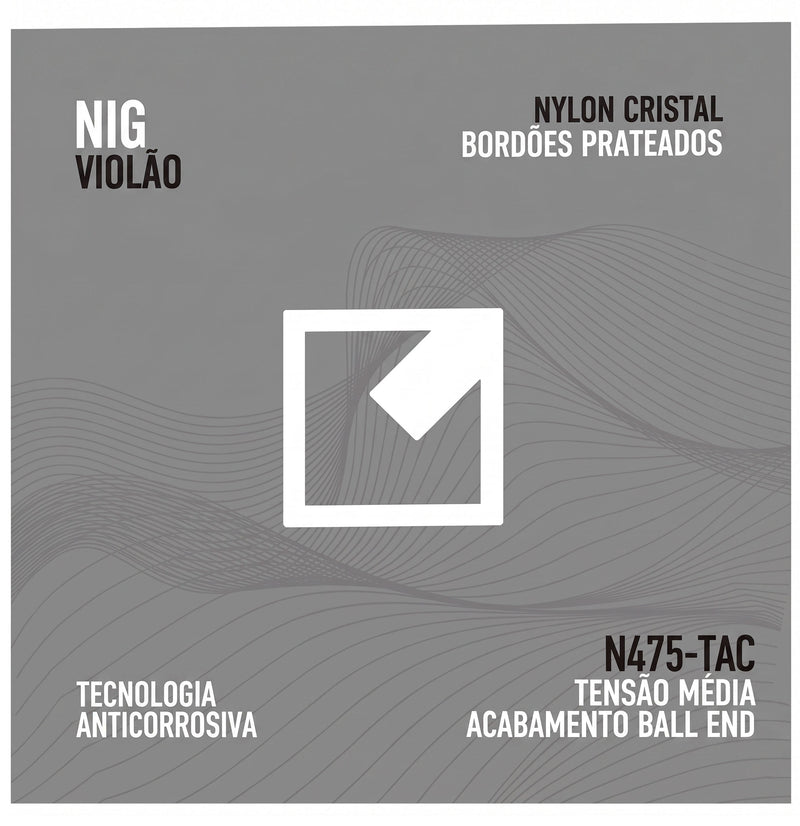 Encordoamento de Violão Nylon NIG Media Tensão N475-TAC