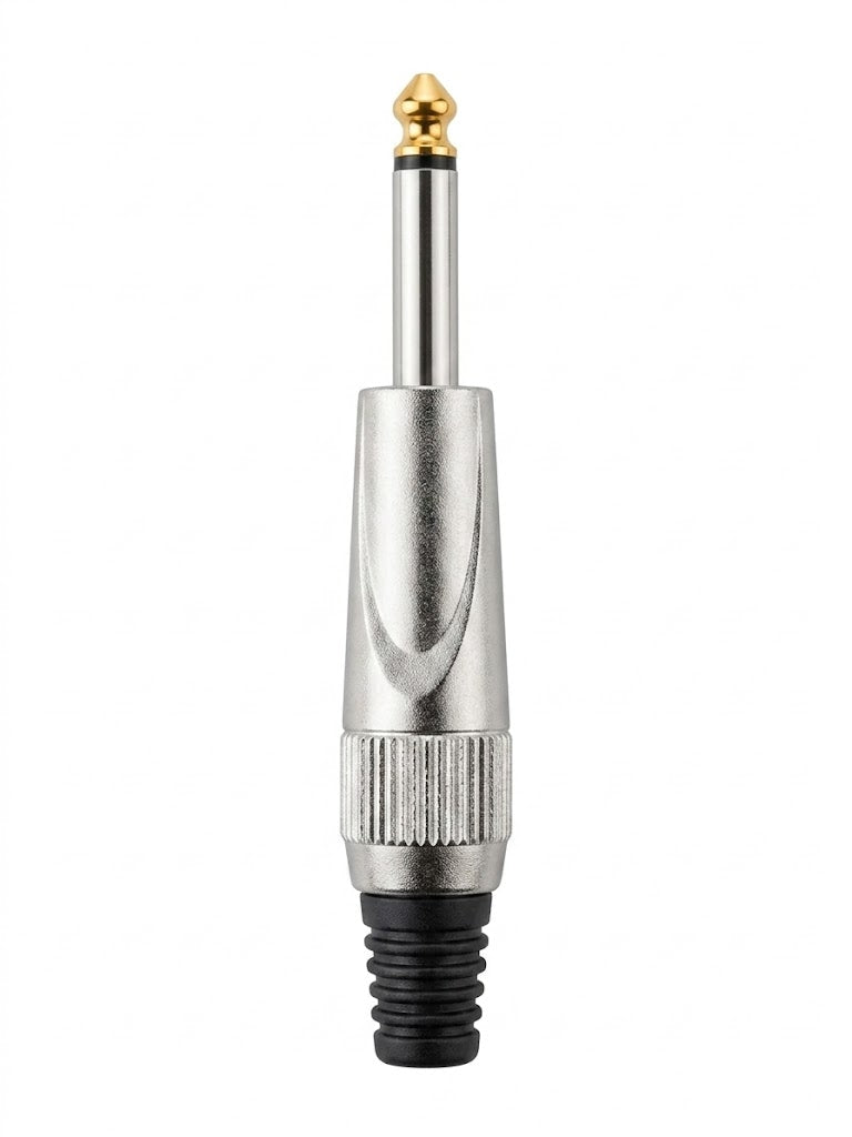 Conector Plug P10 Mono Cromado Benson BP10R
