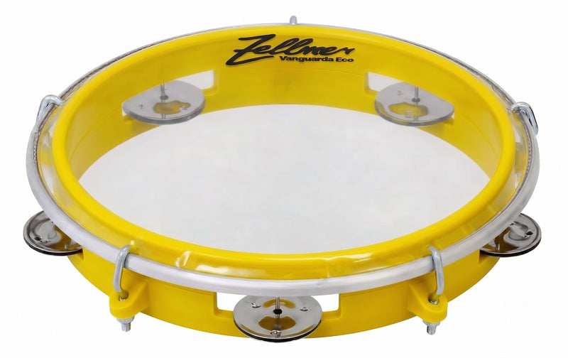 Pandeiro Spanking ABS 8 Amarelo Vanguarda Eco Transparente