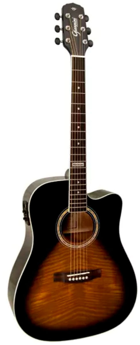 Violão Eletrico Giannini Aco Gf1d Ceq 3ts - 3 Tone Sunburst