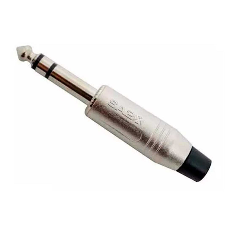 Conector Plug P10 Estéreo Niquelado Santo Ângelo SA2X